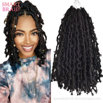 Butterfly Locs Hair Pre-twisted Distressed Locs Crochet Hair Easy Installed Natural 1B # Weave Master Twist Braids Crochet Hair